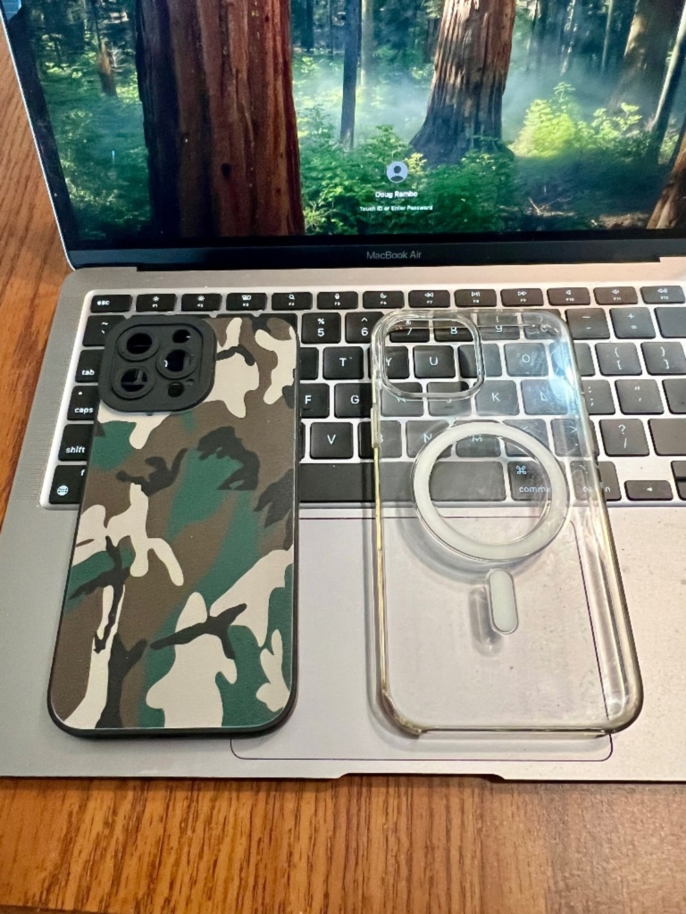 iPhone 13 Pro Max Cell Phone case Two Pack Clear Plus Camouflage New